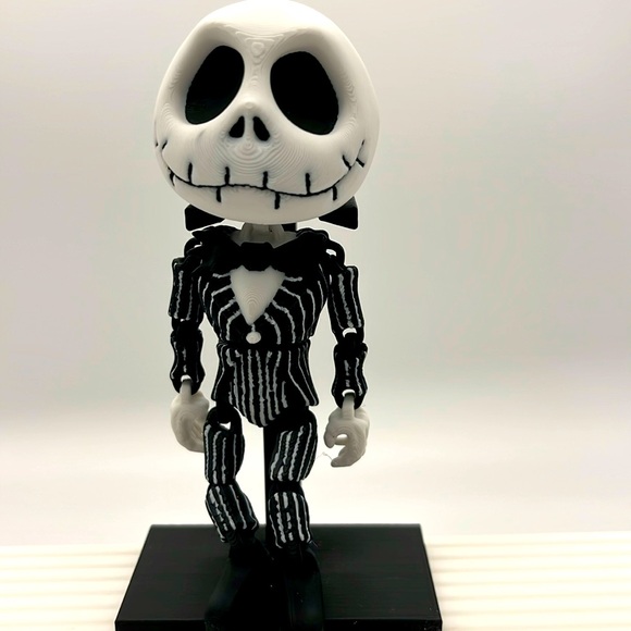 Other - 3D printed Articulated Jack Skellington Fidget Toy Fun Collectible Str…